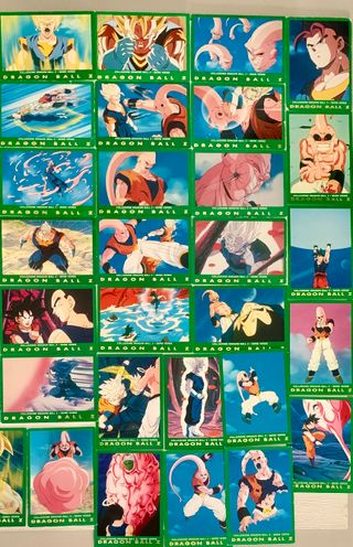 49 carte serie verde Dragon Ball Z + 3 serie rossa