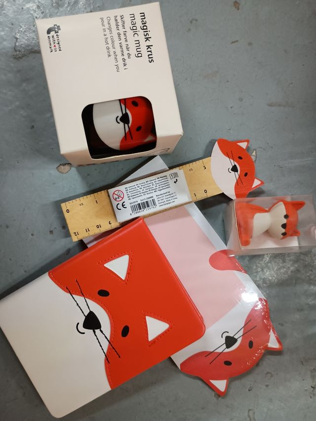 Juego de Papeleria Zorro