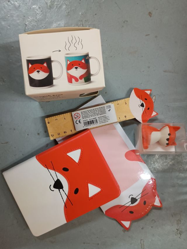 Juego de Papeleria Zorro