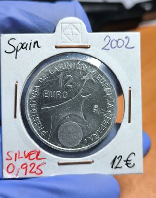 Moneda Plata 5 Ecus 1990 España Alfonso X