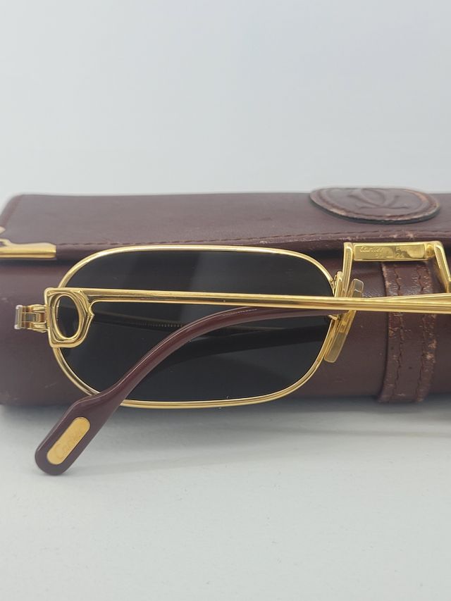 Occhiali Cartier Vintage Demi Lune Laque De Chine