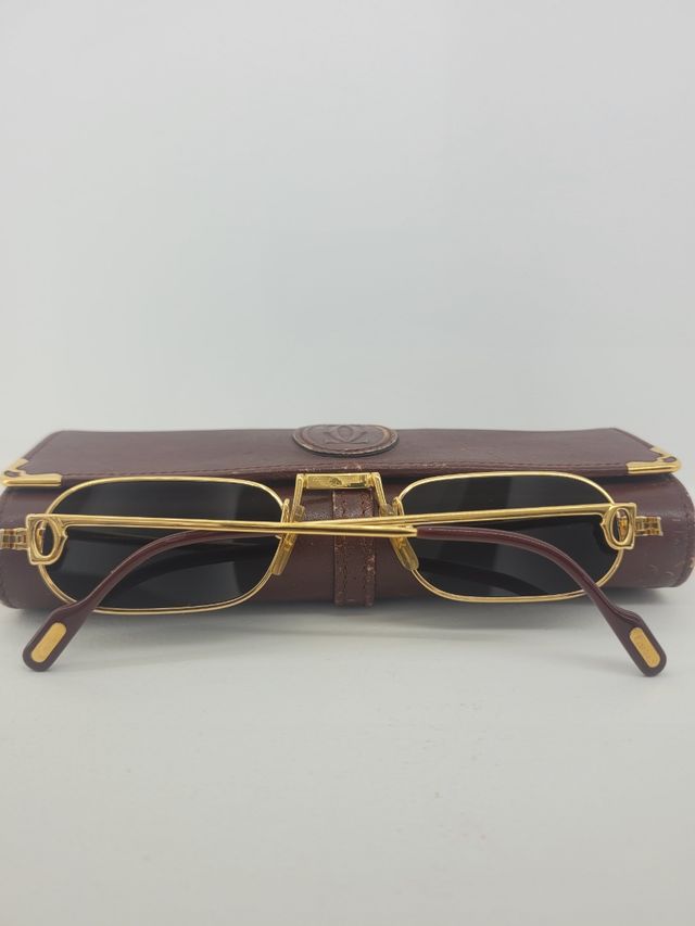 Occhiali Cartier Vintage Demi Lune Laque De Chine