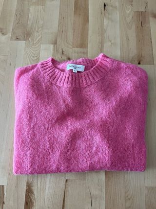 Jersey rosa de mohair y lana