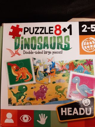 Dinosaurs puzzle 8+1 Headu