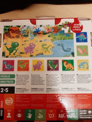 Dinosaurs puzzle 8+1 Headu
