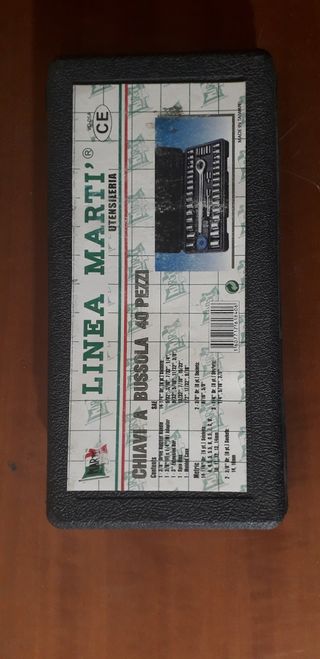 Chiavi set a bussola 40 pezzi Linea Mart