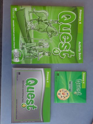 Libro de texto Quest inglés Macmillan 4 Primaria