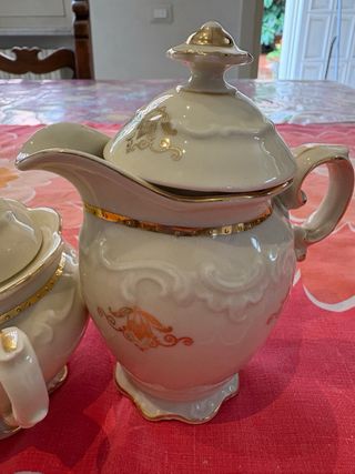 Set zuccheria e lattiera in porcellana Bavaria