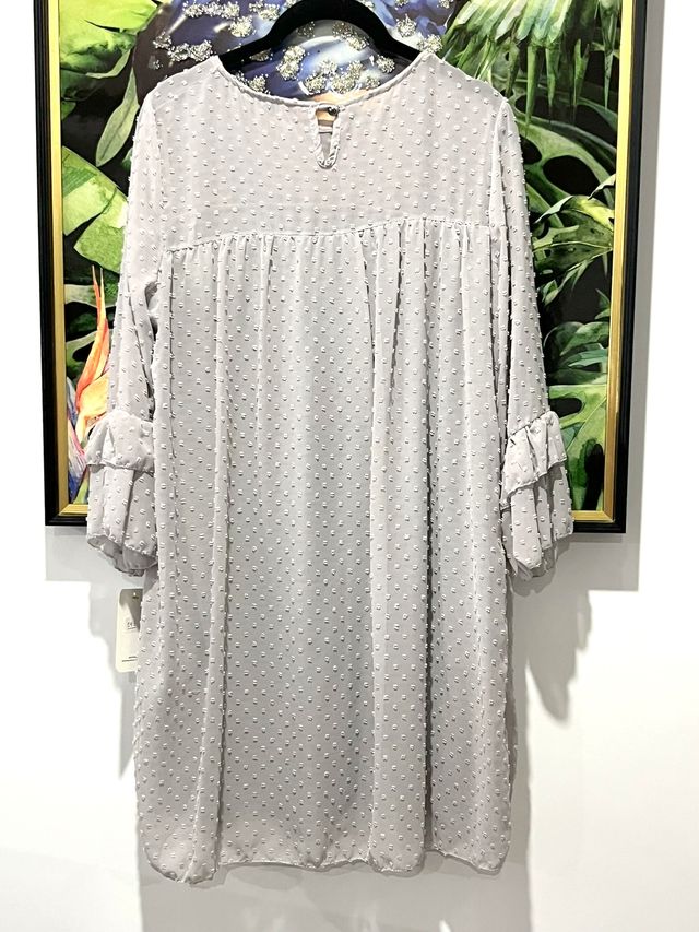 Vestido gris fiesta formal Nuevo