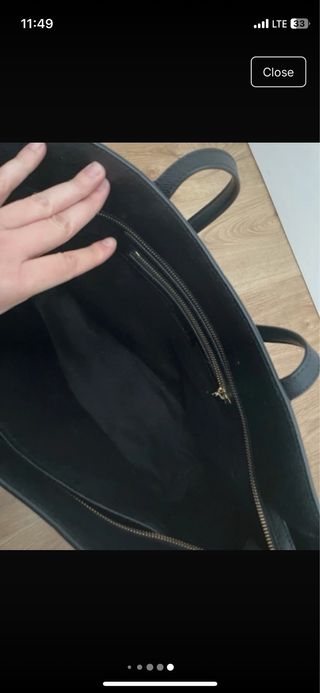 Bolso shopper cuero massimo dutti