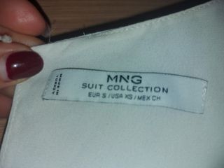 Top blanco MNG Suit Collection