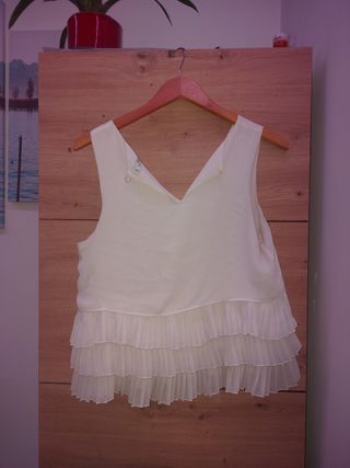 Top blanco MNG Suit Collection