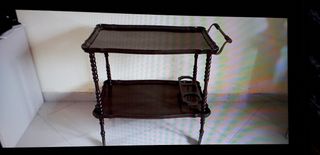 Carrello con ruote porta liquori vintage