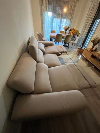 Sofá 3 plazas con dos asientos relax eléctrico