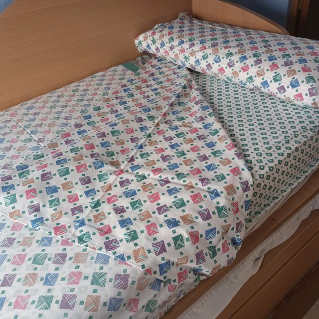 NUEVO! Juego de sabanas. VERDE. Algodón. Cama 90cm