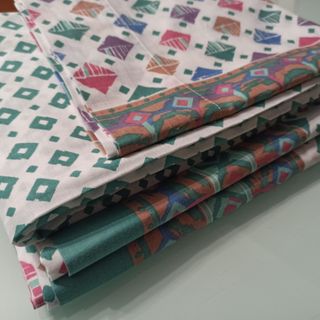 NUEVO! Juego de sabanas. VERDE. Algodón. Cama 90cm