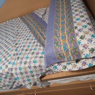 NUEVO! Juego de sabanas. AZUL. Algodón. Cama 90cm