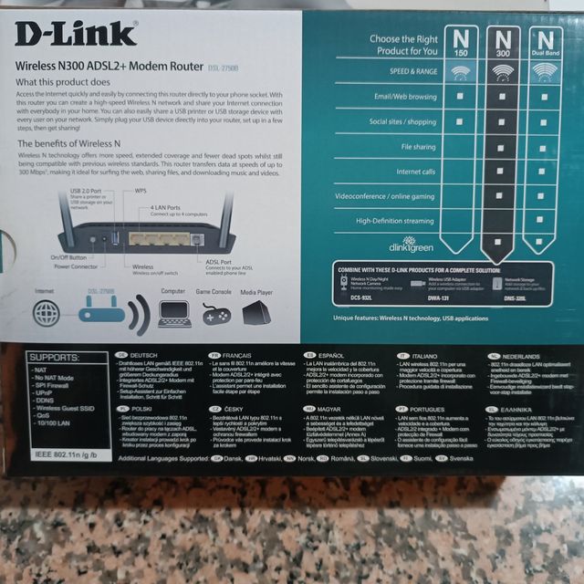 D-link wireless N300 modem router