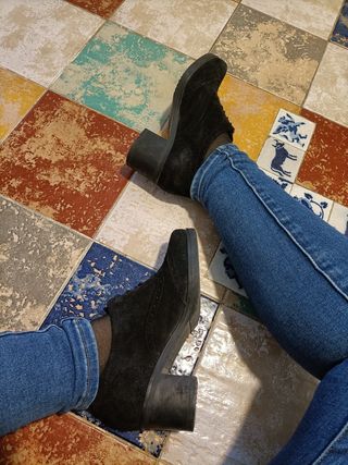 Zapatos piel ante Mimao talla 35
