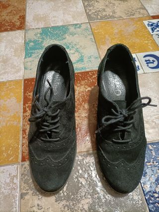 Zapatos piel ante Mimao talla 35