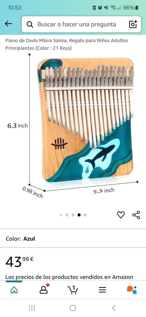 Kalimba HLURU 21 tasti