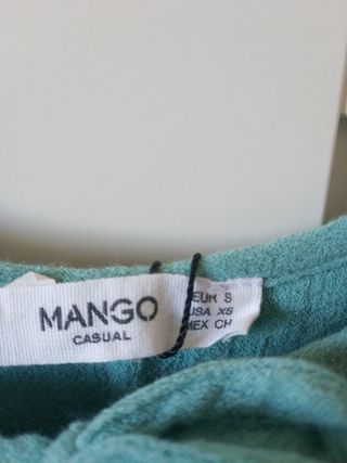 Top Mango turquesa