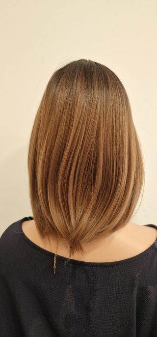 Peluca corte bob marron