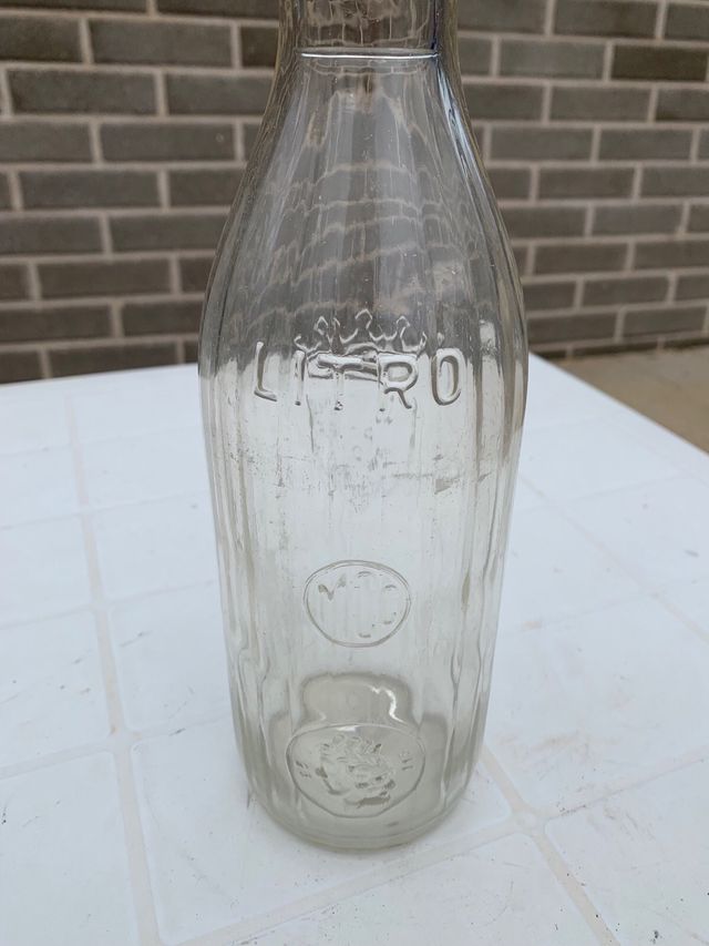 Bottiglia del latte antica e rara da 1 litro SPQR