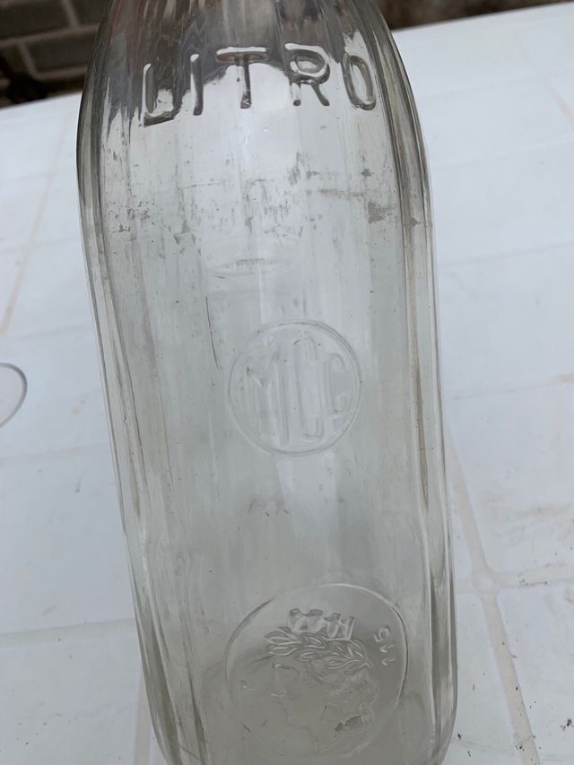 Bottiglia del latte antica e rara da 1 litro SPQR