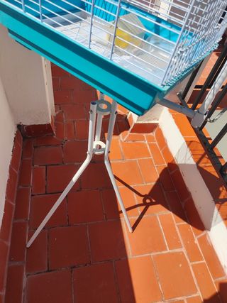 Jaula y pie de sujeción