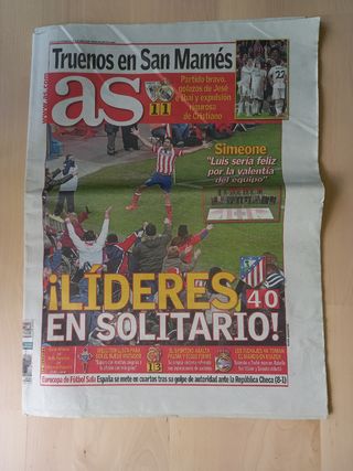 Periódico AS Atlético de Madrid