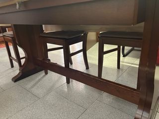 Tavolo da pranzo in legno completo di 6 sedie