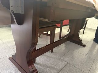 Tavolo da pranzo in legno completo di 6 sedie