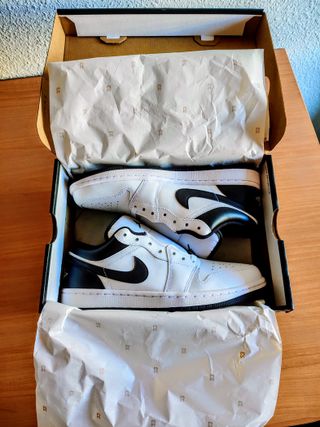 Air Jordan 1 Low White/Black (blanco y negro)
