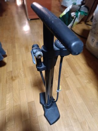 Bomba de pie para hinchar bicicleta,balo