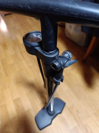 Bomba de pie para hinchar bicicleta,balo