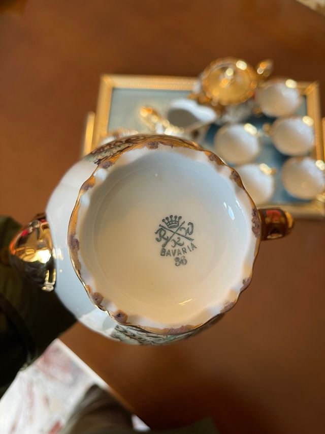 Servizio da the/caffé da 6 in porcellana Bavaria