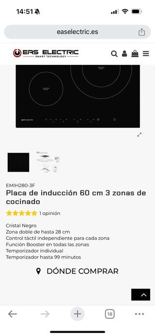 Placa induccion
