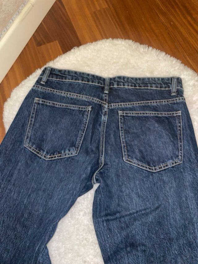 Jeans Zara Strass Relaxed fit vita media