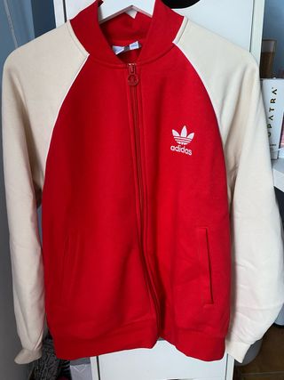 chaqueta adidas roja 