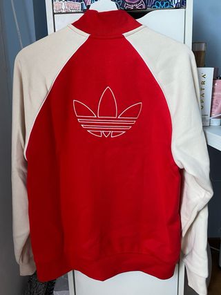 chaqueta adidas roja 