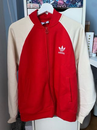chaqueta adidas roja 