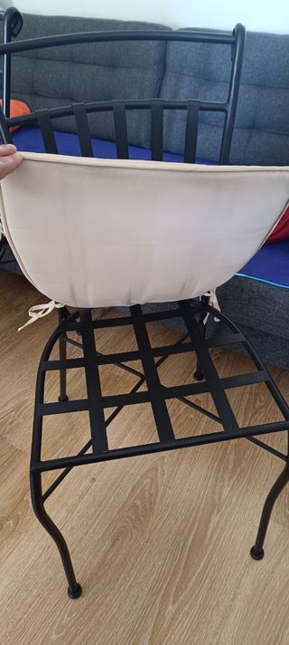 4 Sillas hierro forjado Gato Pretto