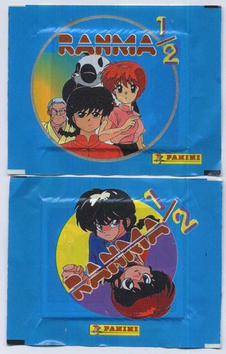 Lotto 15 Bustine Figurine manga Ranma,panini 1996