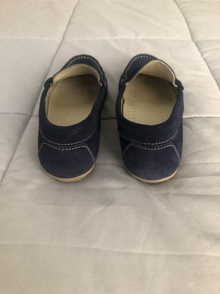 Mocasín serraje azul marino