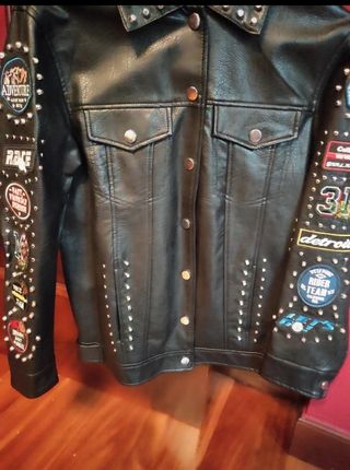Sobrecamisa negra polipiel sin estrenar 