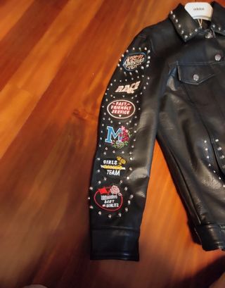 Sobrecamisa negra polipiel sin estrenar 