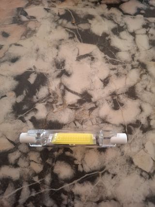 Bombilla Led de tubo de vidrio RS7 COB luz blanca 