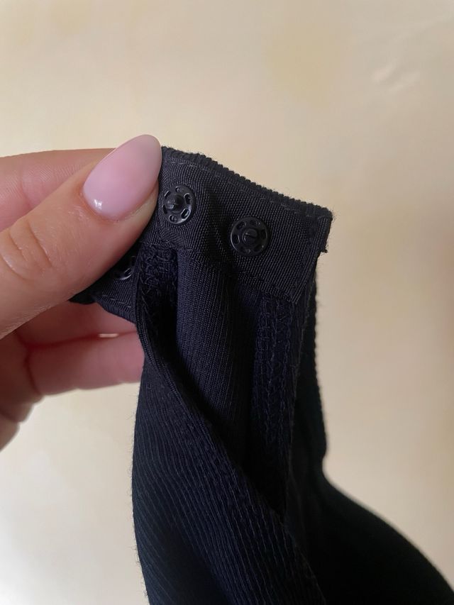 Maglia Zara a polo maniche lunghe blu