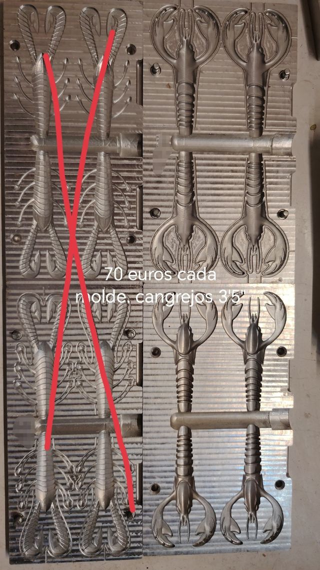 Stampo da pesca in alluminio